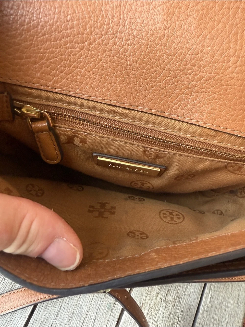 Tory Burch pebble leather